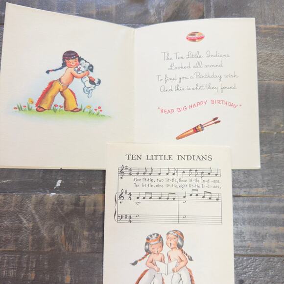 Vintage Lot 4 Unused Greeting Cards 1949 Greeting Card with Sheet Music Insert - Picture 3 of 7